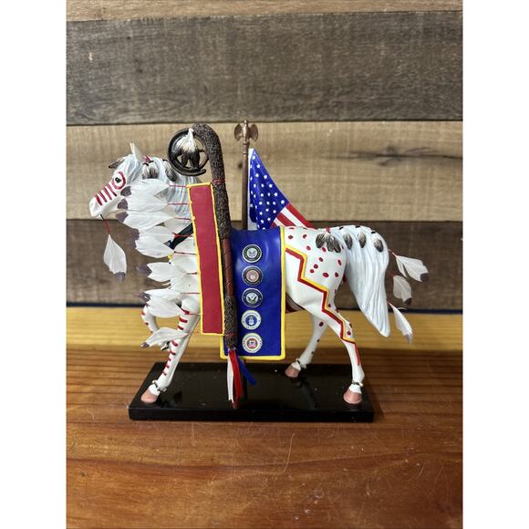 Trail of Painted Ponies Figurine Trail of Honor 1E/2452 In Box - Picture 1 of 7